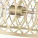 Arelyn 1 Light 13 inch Painted Modern Gold Indoor Semi-Flush Ceiling Light